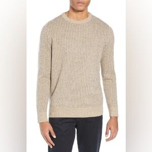 J. Crew Rugged Bird's Eye Merino Wool Blend Sweater